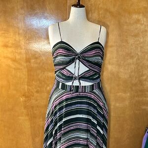 NEW WITH TAGS! WAYF Multicolor Stripe Maxi Dress – Size XXL/18
